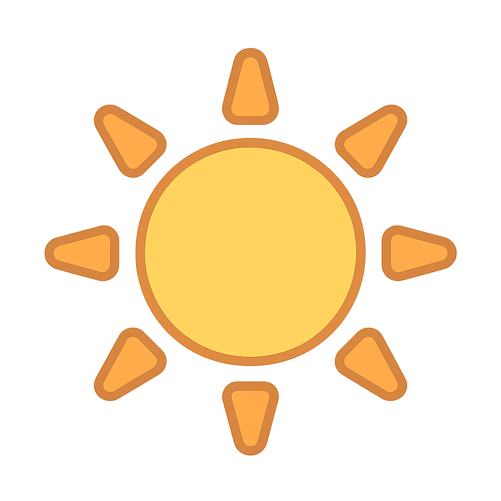 Icône de soleil